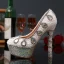 Charming Chic / Beautiful Ivory Pearl Crystal Wedding Shoes 2020 Rhinestone Leather Waterproof 14 cm Stiletto Heels Pointed Toe Wedding Pumps