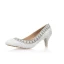 Élégant Ivoire Perle Faux Diamant Chaussure De Mariée 2020 Cuir 6 cm Talons Aiguilles À Bout Pointu Mariage Escarpins