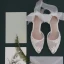 Charmant Weiß Spitze Blumen Durchsichtige Brautschuhe 2020 6 cm Stilettos Spitzschuh Hochzeit High Heels