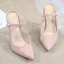 Chic / Belle Nues Désinvolte Slingbacks Escarpins 2020 Cuir Verni 10 cm Talons Aiguilles À Bout Pointu Escarpins