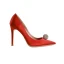 Chic / Beautiful White Rhinestone Wedding Shoes 2020 Leather 10 cm Stiletto Heels Pointed Toe Wedding Pumps