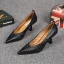 Modest / Simple Black Office OL Leather Pumps 2021 7 cm Stiletto Heels Pointed Toe Pumps