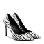 Chic / Belle Noire Blanche Daim Motif De Zebra Vêtement de rue Escarpins 2021 Cuir 10 cm Talons Aiguilles À Bout Pointu Escarpins