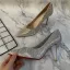 Scintillantes Argenté Soirée Faux Diamant Escarpins 2021 9 cm Talons Aiguilles À Bout Pointu Escarpins