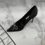 Elegante Schwarz Ball Strass Schleife Pumps 2021 8 cm Stilettos Spitzschuh Pumps