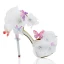 Chic / Beautiful White Summer Wedding Shoes 2018 Leather Butterfly Flower Rhinestone Ankle Strap 14 cm Stiletto Heels Open / Peep Toe Wedding High Heels