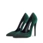 Chic / Belle Vert Foncé Promo Daim Escarpins 2021 10 cm À Bout Pointu Talons Hauts Talons Aiguilles Escarpins