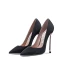 Simple Noire Bureau OL Escarpins 2021 10 cm Talons Aiguilles Talons Hauts À Bout Pointu Escarpins