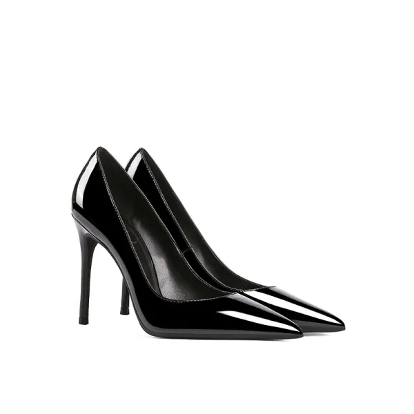 Chic / Beautiful Black Office OL Patent Leather Pumps 2019 Leather 10 ...