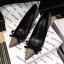 Scintillantes Noire Soirée Faux Diamant Escarpins 2021 Noeud 9 cm Talons Aiguilles À Bout Pointu Talons Hauts