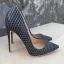 Inhabituel Bleu Marine Cocktail Escarpins 2021 12 cm Talons Aiguilles Talons Hauts À Bout Pointu Escarpins