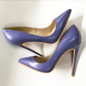Modest Simple Lavender Prom Pumps 2021 12 Cm Stiletto Heels Pointed Toe High Heels