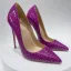 Chic / Beautiful Grape Rave Club Snakeskin Print Pumps 2021 12 cm Stiletto Heels Pointed Toe High Heels