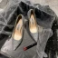Charming Silver Evening Party Sequins Pumps 2021 Leather 8 cm Rhinestone Stiletto Heels High Heels Pointed Toe Pumps
