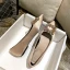 Elegant Champagne Satin Rhinestone Flat Pointed Toe Wedding Shoes 2021