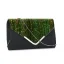 Eye-catching Illuminated Black LED Glitter Clutch Bags 2021 Christmas Rave Club Evening Party