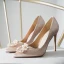 Mooie / Prachtige Champagne Huwelijk Bruidsmeisjes Pumps 2021 Parel Rhinestone Satijn 10 cm Naaldhakken / Stiletto Spitse Neus Hoge Hakken Pumps