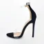 Sexy Noire Soirée Sandales Femme 2021 Bride Cheville 11 cm Talons Aiguilles Talons Hauts Peep Toes / Bout Ouvert Sandales