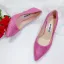 Charmant Pink Cocktail Strass Pumps 2021 7 cm Stilettos Spitzschuh Hochhackige