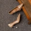 Fashion Beige Cocktail Party Pumps 2021 Leather Crystal 8 cm Stiletto Heels High Heels Pointed Toe Pumps