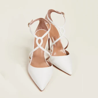 Sexy Black Cocktail Party X Strap Womens Sandals 2021 10 Cm Stiletto Heels Pointed Toe Sandals High Heels