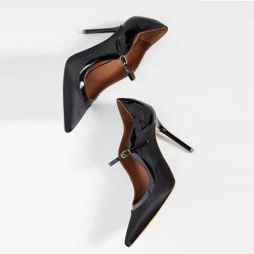 Chic Beautiful Black Street Wear Pumps 2021 10 Cm Stiletto Heels Pointed Toe Pumps High Heels
