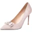 Fashion Blushing Pink Evening Party Rhinestone Bow Pumps 2021 9 cm Stiletto Heels Pointed Toe Pumps High Heels