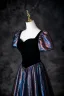 Vintage / Retro Black Starry Sky Multi-Colors Prom Dresses 2025 A-Line / Princess Square Neckline Short Sleeve Backless Floor-Length / Long Prom Formal Dresses