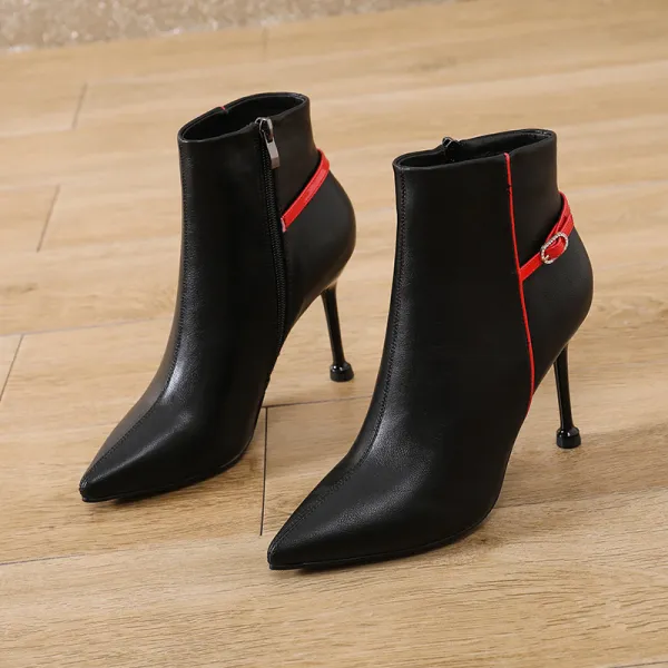 Chic / Beautiful Black Casual Ankle Womens Boots 2021 9 cm Stiletto ...