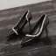 Chic / Beautiful Black Evening Party Patent Leather Rivet Pumps 2021 6 cm Stiletto Heels Pointed Toe Pumps High Heels