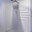 Modest / Simple Wedding Party Dresses 2017 Lace Flower Sequins Scoop Neck Ankle Length Sleeveless A-Line / Princess Bridesmaid Dresses