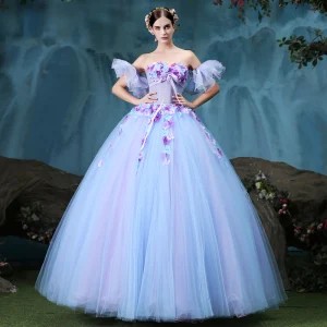 Vintage Quinceañera Lavendel Ballkjoler 2018 Ballkjole Appliques Rhinestone Kjæreste Ryggløse Uten Ermer Lange Formelle Kjoler