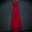 Chic / Beautiful Red Formal Dresses Evening Dresses  2017 Lace Flower Sleeveless Square Neckline A-Line / Princess