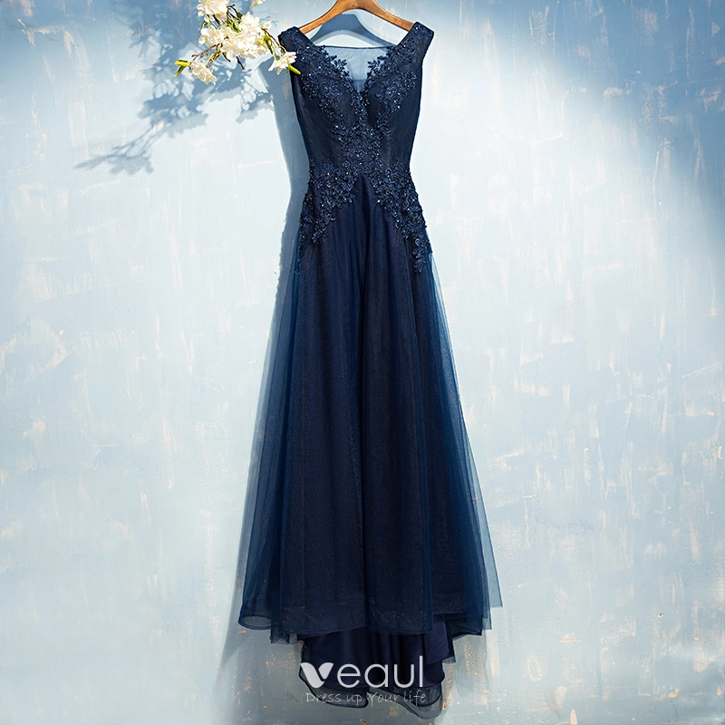 Classic navy dresses top