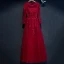 Chic / Belle Rouge Robe De Ceremonie 2017 Princesse Dentelle Fleur Perlage Cristal Encolure Dégagée Manches Longues Longue Robe De Soirée