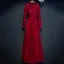 Chic / Beautiful Red Formal Dresses 2017 A-Line / Princess Lace Flower Beading High Neck Floor-Length / Long Long Sleeve Evening Dresses