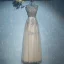 Chic / Belle Gris Robe Pour Mariage 2017 En Dentelle Fleur Paillettes Lanières Sans Manches Encolure Dégagée Longueur Cheville Empire Robe Demoiselle D'honneur