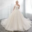 Sparkly Ivory Wedding Dresses 2018 Ball Gown Off-The-Shoulder Backless Sleeveless Cathedral Train Wedding