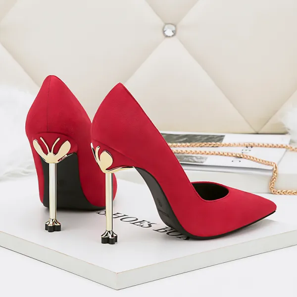 Red evening pumps online