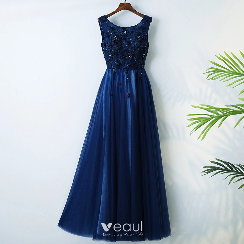 Luxury Evening Dress Princess Royal Blue