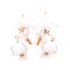 Flower Fairy Cinderella White Earrings Headpieces 2019 Butterfly Flower Wedding Prom Evening Party Handmade  Accessories