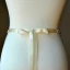 Luxus / Herrlich Ivory / Creme Schärpen 2020 Satin Metall Perlenstickerei Strass Hochzeit Abend Ball Brautaccessoires