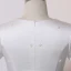 Simple Chic Ivoire Grande Taille Robe De Mariée 2020 V-Cou Princesse Manches Courtes Thé Longueur Fait main Perlage Perle Mariage