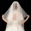 Scintillantes Bling Bling Champagne Voile De Mariée 2020 Courte Tulle Paillettes Mariage Accessorize