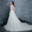 Bohême 2 Pièces Plage Robe De Mariée 2017 Princesse Manches Longues Appliques En Dentelle Blanche Volants Tulle Tribunal Train