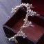 Chic / Beautiful Candy Pink Bridal Jewelry 2017 Metal Beading Crystal Rhinestone Headpieces Wedding Prom Accessories