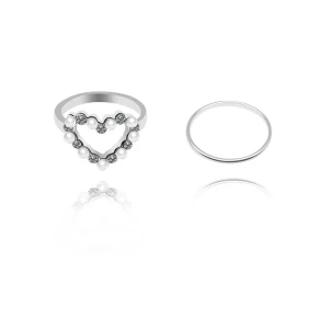 Elegancka Srebrny Perła Rhinestone Praca Święto Pierścienie 2019 Akcesoria