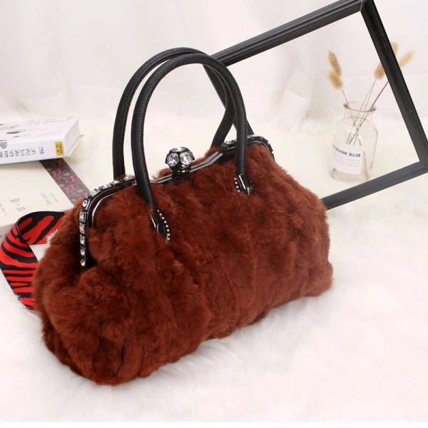 Luxury / Gorgeous Burgundy Clutch Bags Beading Rhinestone Evening Party Accessories 2019