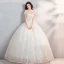 Scintillantes Bling Bling Blanche Longue Mariage 2018 Ciel étoilé Tulle Bustier Dos Nu Perlage Paillettes Robe Boule Robe De Mariée