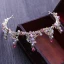 Chic / Beautiful Candy Pink Bridal Jewelry 2017 Metal Beading Crystal Rhinestone Headpieces Wedding Prom Accessories